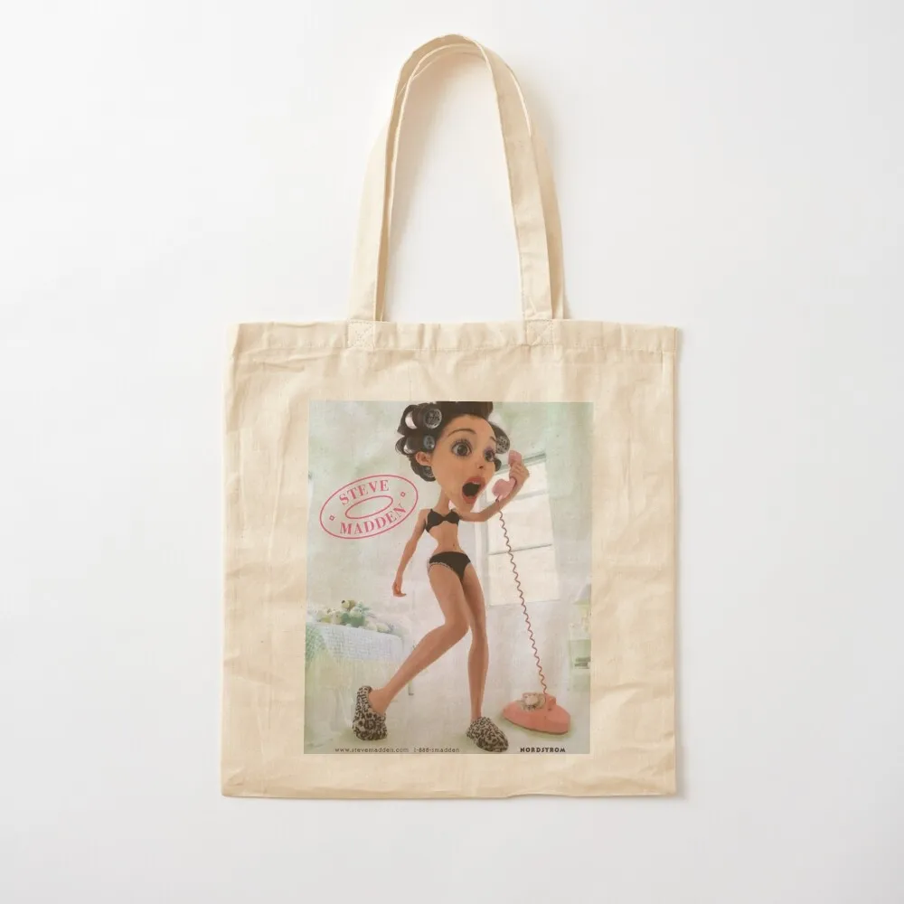 90s steve madden poster Tote Bag bags luxury women Custom bag tote bags aesthetic Canvas Tote Bag