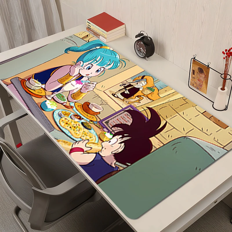 

Mouse Pad Anime Rubber Mousepad Office Dragon Ball Bulma Desk Mat Gaming Mats PC Accessories Extended Pad Non-Slip Keyboard Mat