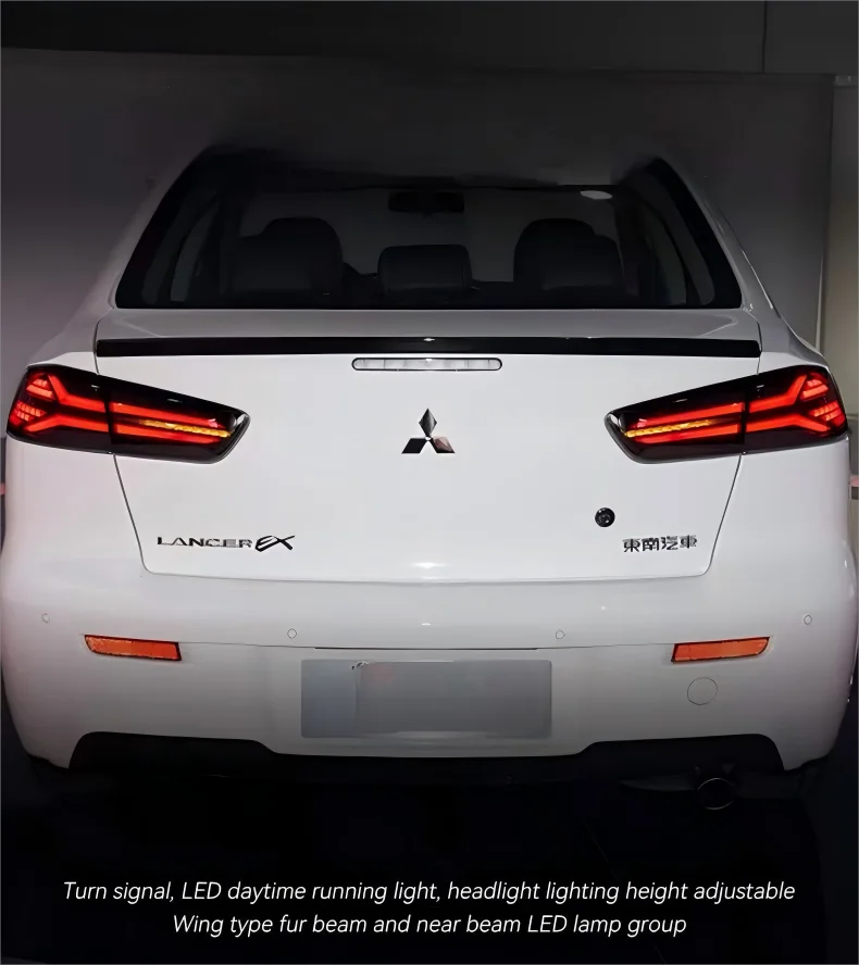 

Светодиодный задний фонарь в сборе для Mitsubishi Lancer-ex 2009-2016, модифицированный динамический задний фонарь, задний фонарь с указателем поворота, стоп-сигнал
