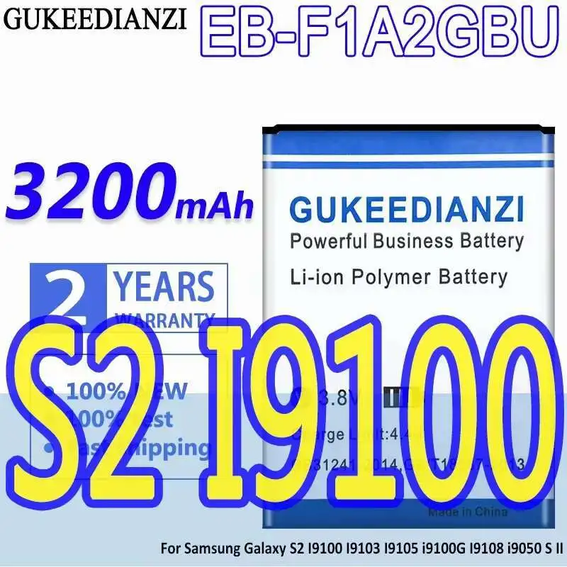 

Mobile Phone Battery EB-F1A2GBU 3200Mah For Samsung Galaxy S2 I9100 I9103 I9105 I9100g I9108 I9050 S II EB F1A2GBU