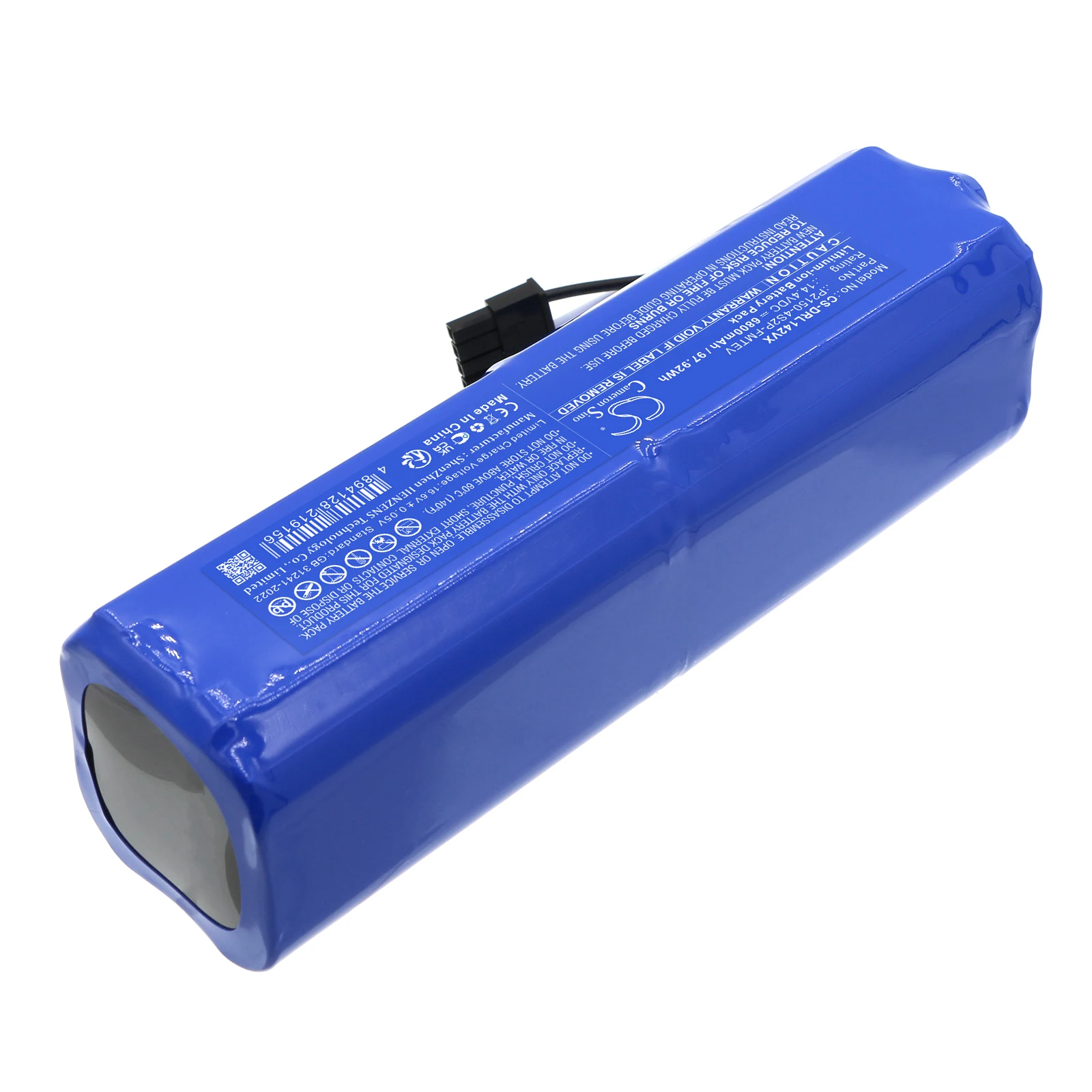 Replacement 14.4V 6800mAh Vacuum Battery P2150-4S2P-FMTEV for Dreame RLD34GA, D9 Max Gen 2, Mova S10 Plus, RLS42SD