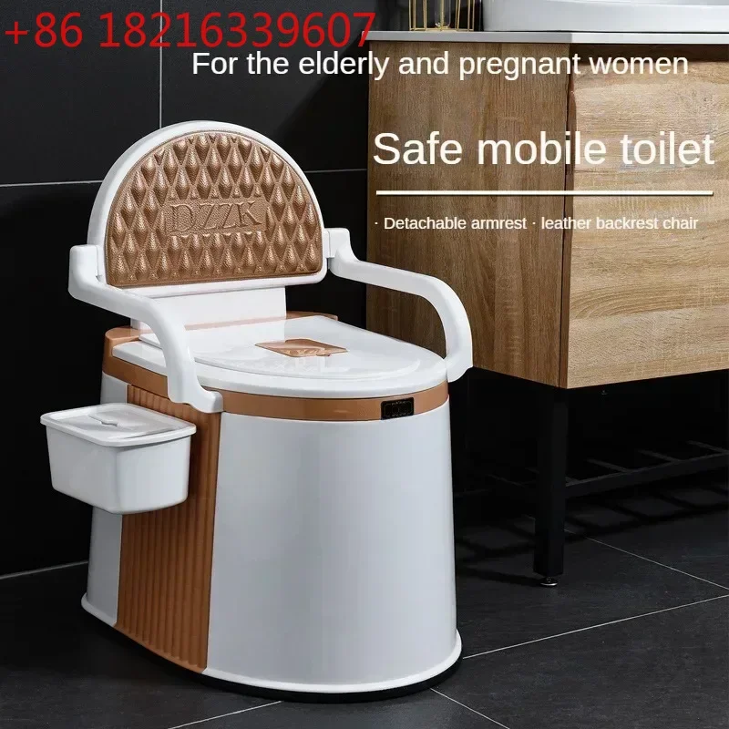Bacinca Portátil para Dormitorio TAOP, Silla con Inodoro Incorporado, Cómoda para Usar Sentado, Garantiza la Accesibilidad y la Dignidad para Usuarios con Movilidad Reducida