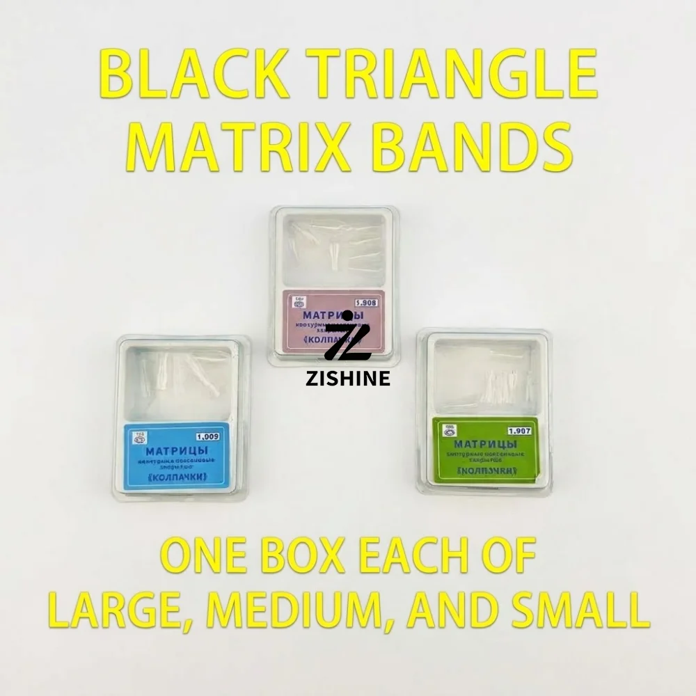 Dental Pre-Contoured Transparent Matrix Bands for Anterior Black Triangle Repair Diastema Closure Filling Restoration 10/30Pcs