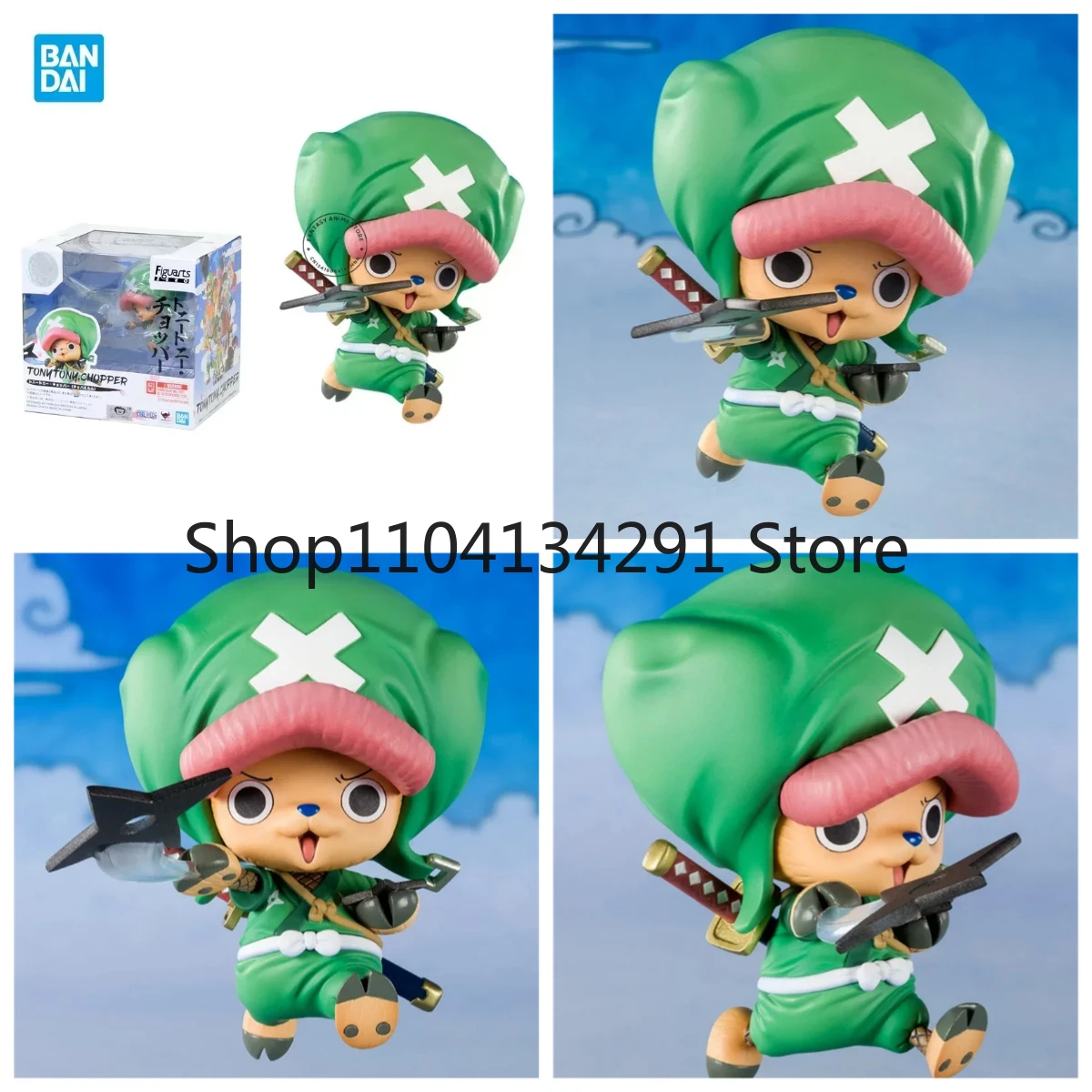

Authentic Original Bandai Figuarts ZERO One Piece Wano Country Chopper Ninja Figurine Display Birthday Gift Collectible