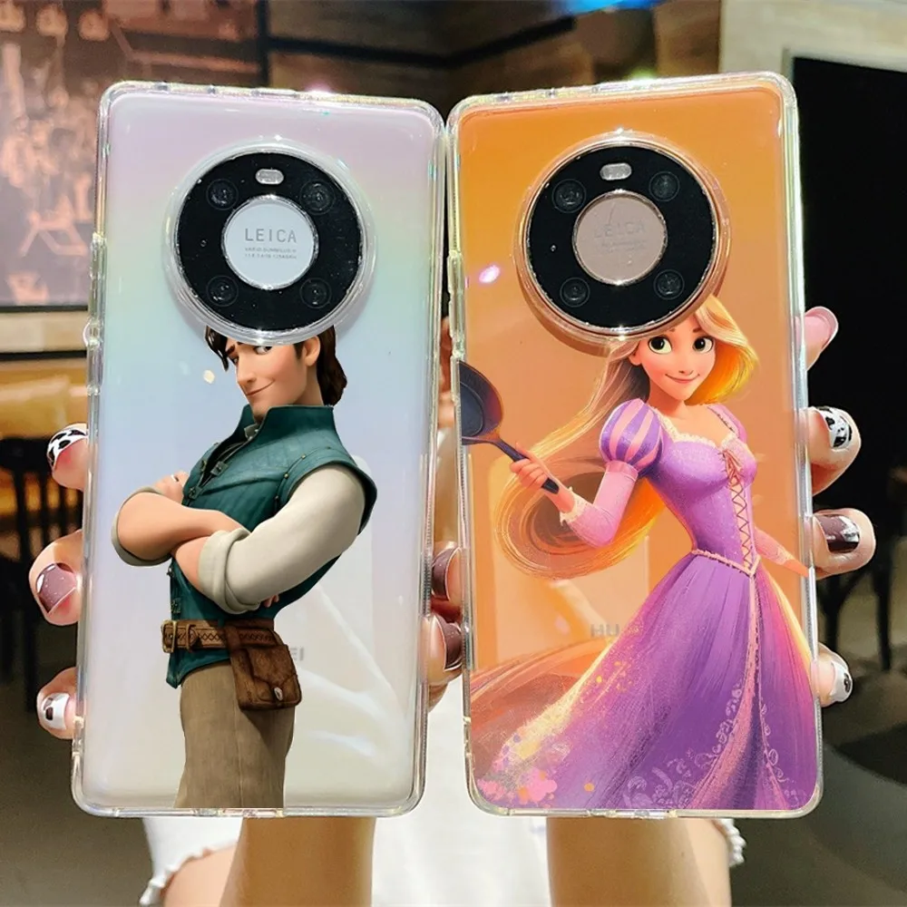 Disney Tangled Rapunzel Phone Case for Samsung S10 20 22 23 A10 40 for Xiaomi10 Note10 for Huawei P50 20 Honor60 70