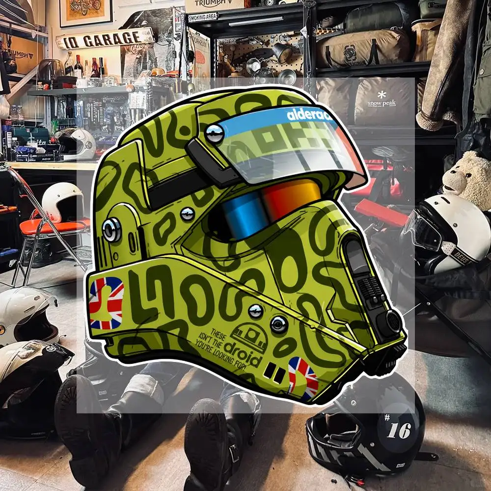 Blob Lando Norris Waterproof Vinyl Stickers for Car Motorcycle Bike Skateboard Laptop Bottle Phone