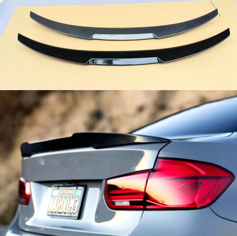 

For BMW F30 3 Series F80 F35 2012 2013 2014 2015 2016 2017 2018 ABS Tail Trunk Wing Decoration M4 Style color Rear Lip Spoiler