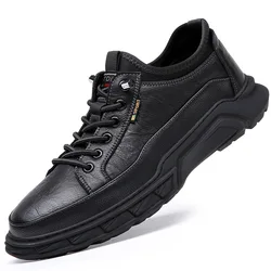 Genuine Leather Men's Shoes Sports Casual Shoes Breathable No Slip Sneaker Men Sapatas Masculinos Chaussure Homme Zapatos Hombre