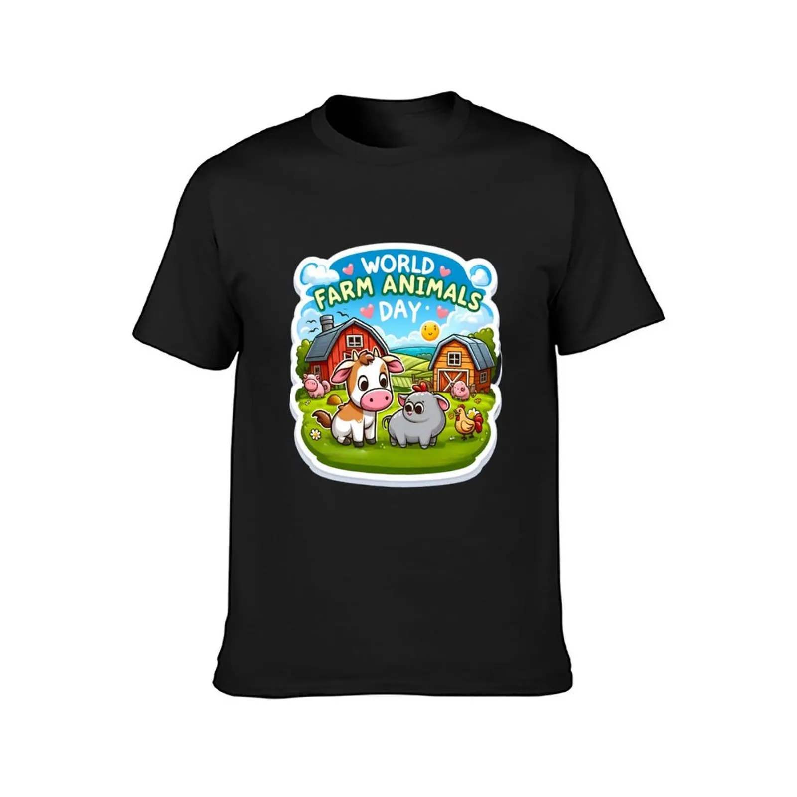 Gentle Canvas: Painting Compassion for Farm Animal Harmony T-Shirt sublime customizeds Blouse heavyweight t shirts for men