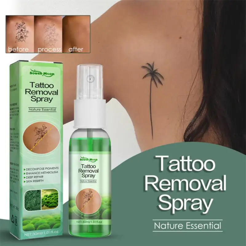 Green Algae Tattoo Cleaning Solution 30ml Mild Non-irritating Natural Skin-Friendly Tattoo Removal Quick Effective Fades Tattoos