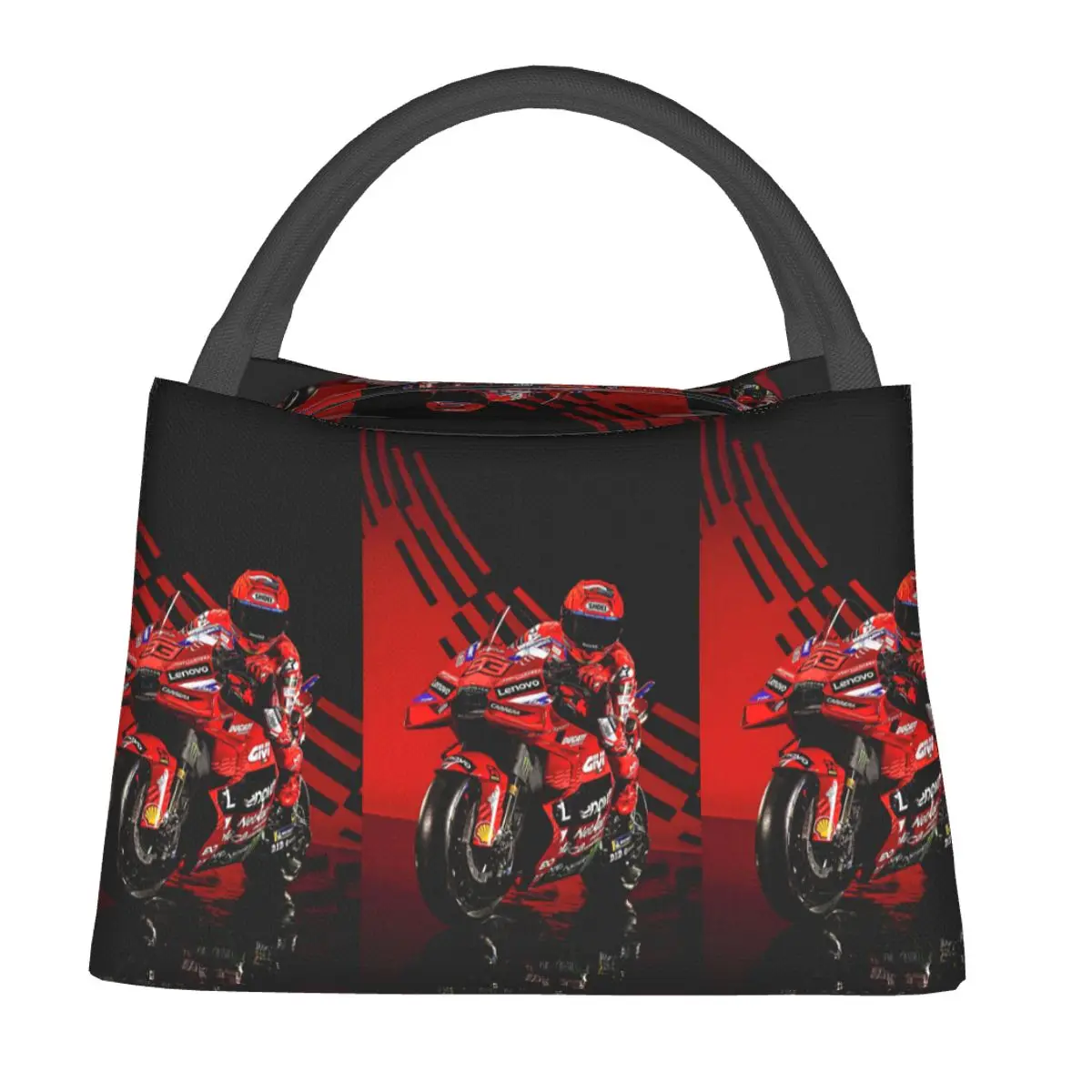 Motorcycle Racing Marqueze Insulated Lunch Bag for Women Kids Leakproof Food Boxes Thermal Lunch Box Tote