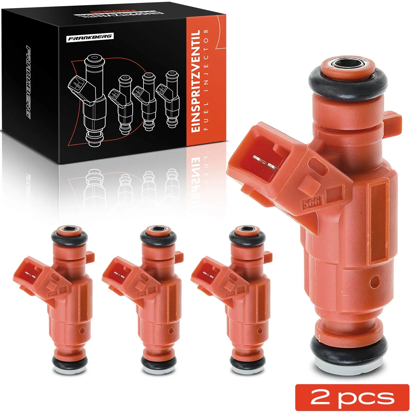 Frankberg 4x Injector Injector nozzle voor Citroën Berlingo Peugeot 206 307 0280156034 447180 9638220380 1984 E9