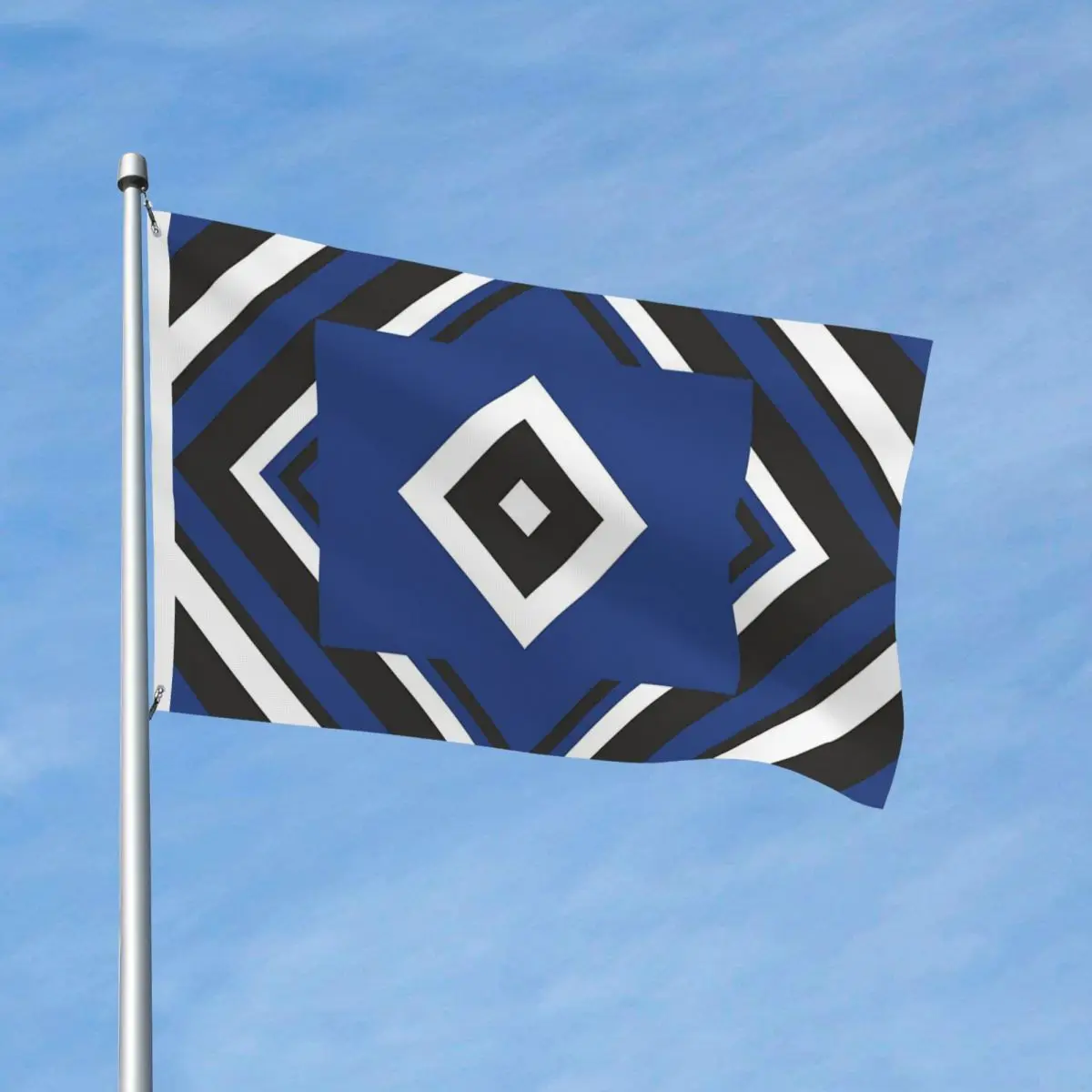Blue Diamond HSV Soccer Flag Durable Indoor Outdoor Banner Hamburgers SV Bundesligas 2 Grommets Home Room Dorm Wall Decor