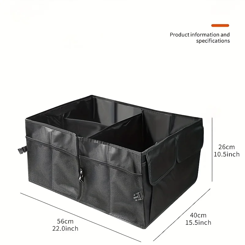 Big Capacity Collapsible Car Storage Box Trunk Cargo Case Repair Tools Holder Auto Organizer Automotive Accessories Universal