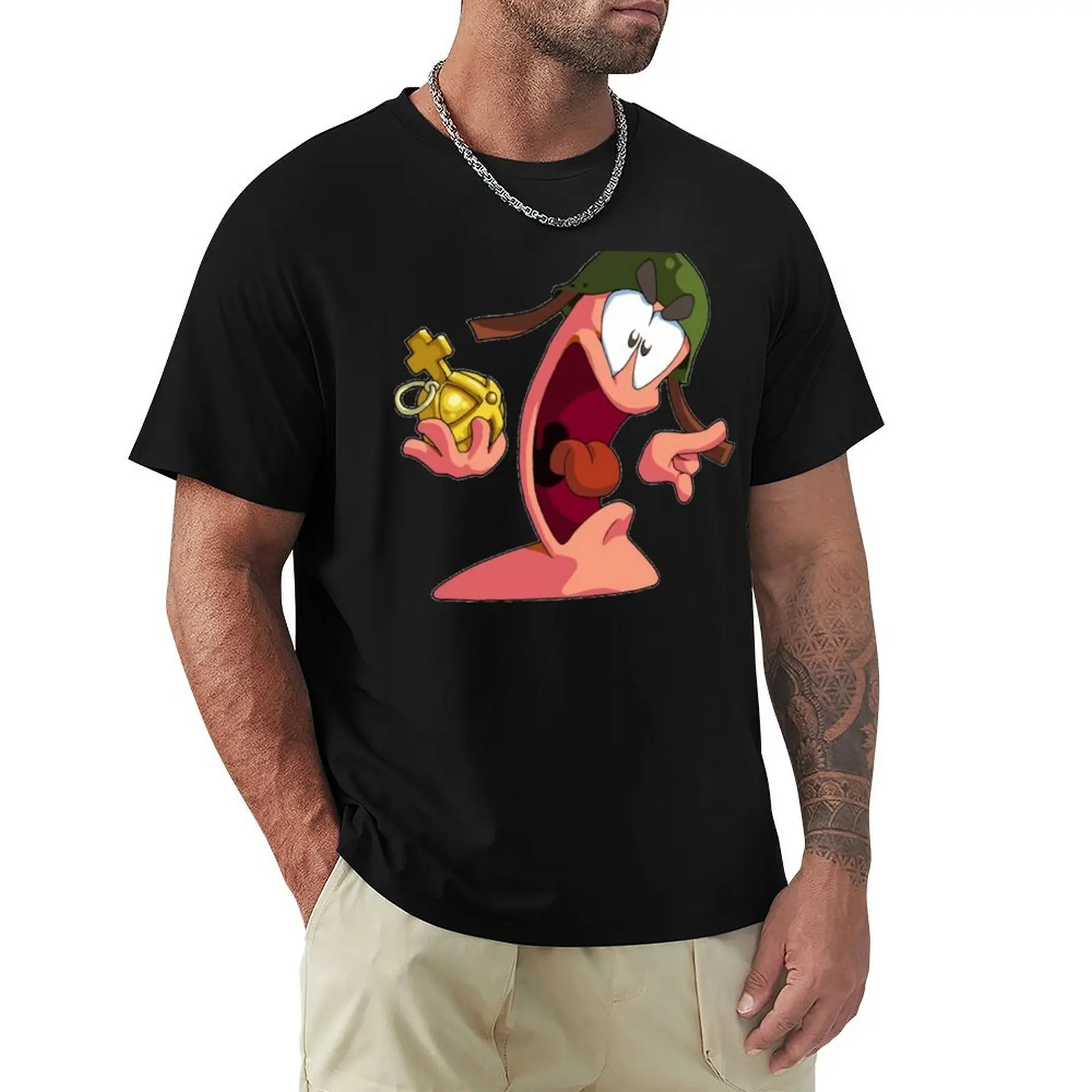 

worms game shirts gaming gamer T-Shirt vintage t shirts summer top tops customs design your own t shirts for men