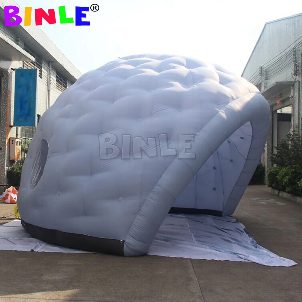 Hot sale good quality grey half-sphere inflatable igloo tent golf dome tent for events