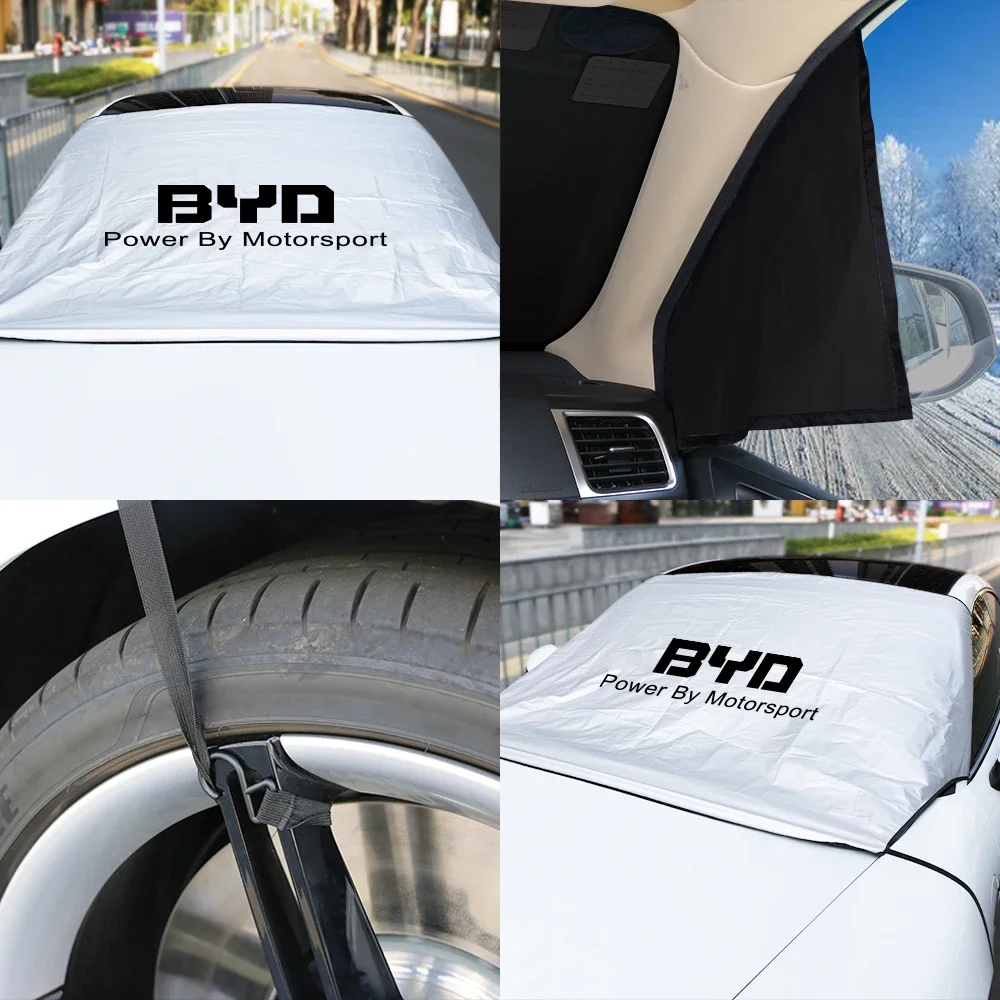 Car Windshield Sunshade Sun Shade Cover Auto Accessories For BYD Atto 3 Act 3 Tang F3 E6 Yuan plus Song plus ev f0 f3 Qin Han