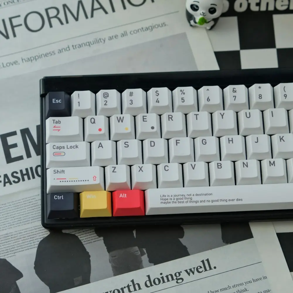 

Original minimalist heavy industry keycap mechanical keyboard cover original factory height sublimation PBT material 1.7mm