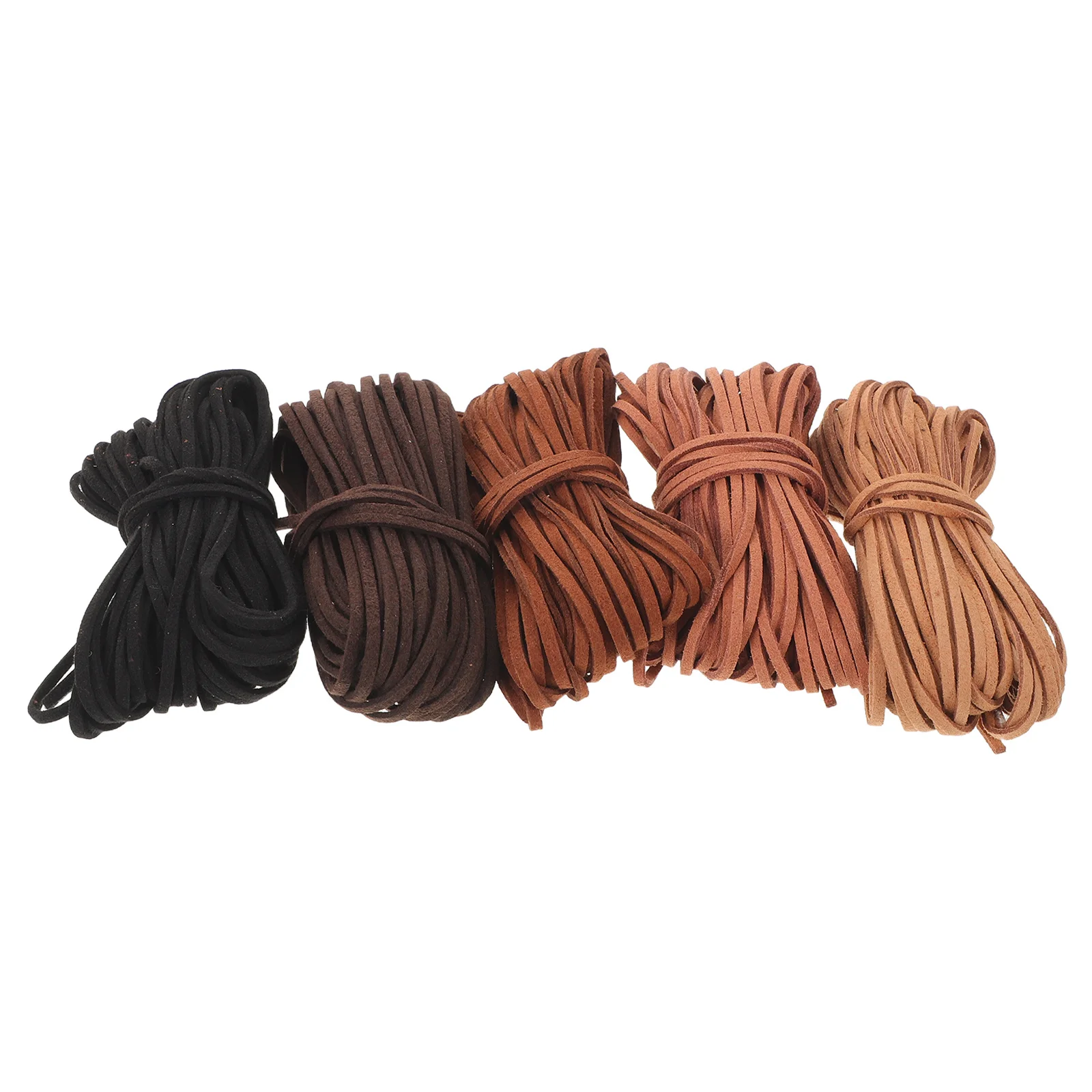 

5Pcs Suede Cord Rope for Bracelet Making - Soft Braided Jewelry Making Cord for Necklaces DIY Crafts Supplies Material