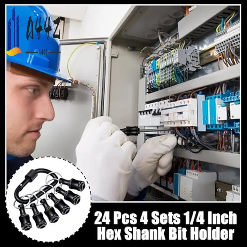 

A44Z-4Set 1/4 дюйма портативный держатель отверток ручной удлинитель сверло винтовой адаптер брелок для отверток