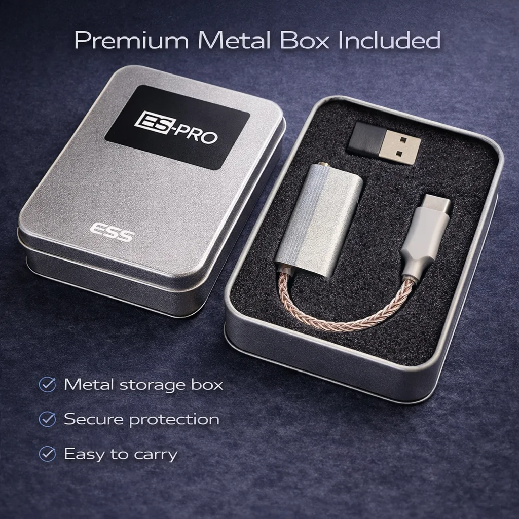 LY Tech ES9318 USB-C DAC wzmacniacz słuchawkowy, 32bit/384kHz DSD256, moc wyjściowa 180mW, przenośny adapter audio Hi-Fi z aluminium CNC