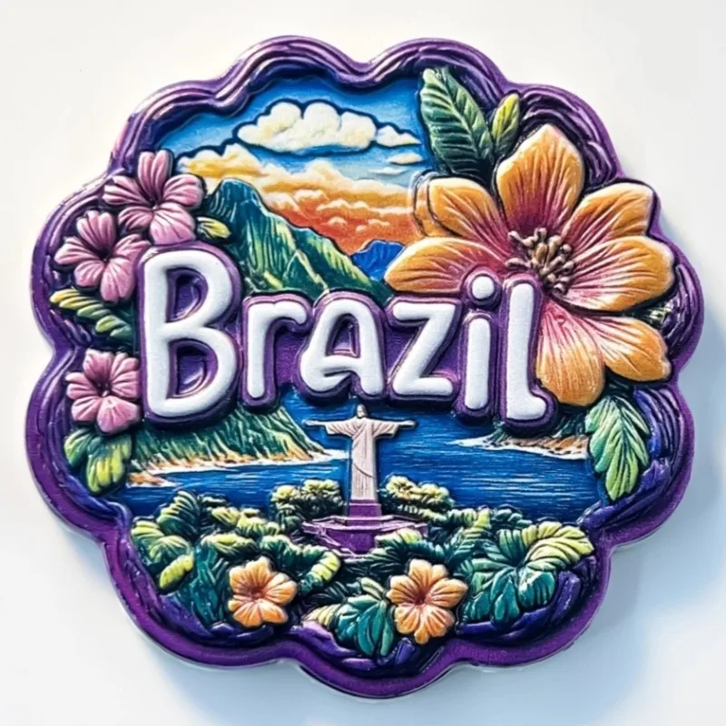 Brazil Fridge Stickers Rio de Janeiro Souvenirs Football Samba Christ the Redeemer Fridge Magnets Home Decor Wedding Gifts