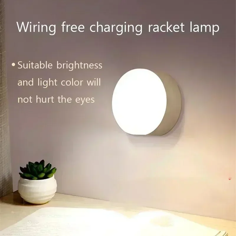 Luce notturna con sensore di movimento a LED |   Lampada per la cura degli occhi wireless ricaricabile tramite USB per armadio da scrivania della camera da letto |   Illuminazione decorativa Casa A