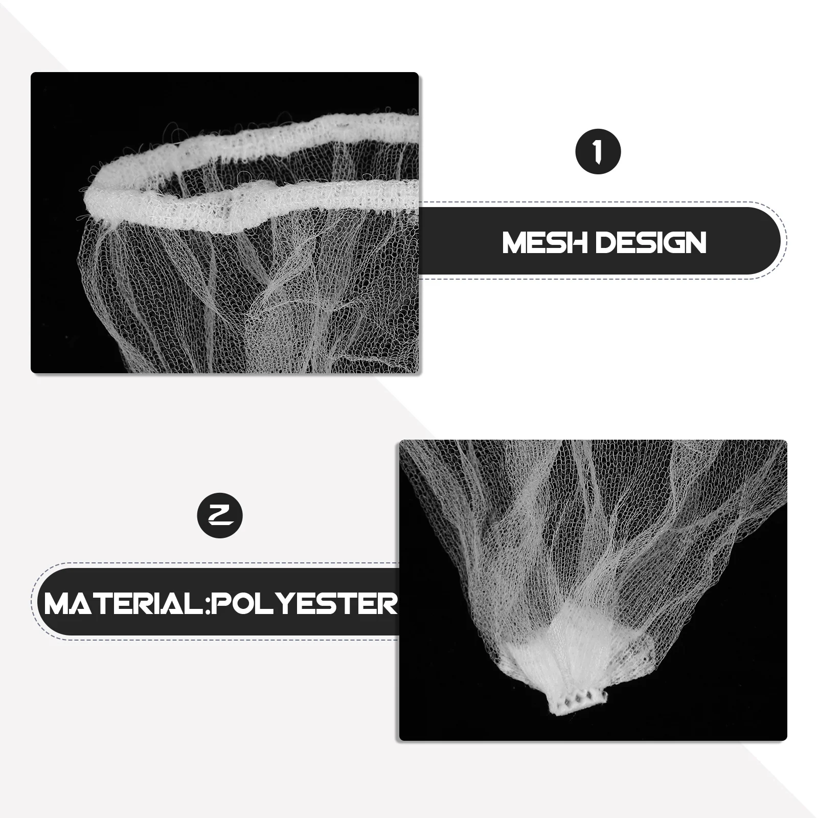 100Pcs Kitchen Sink Filter Bags Elastic Mesh Garbage Drain Strainer Nets Disposable Anti-Clogging Waste Catcher Bags