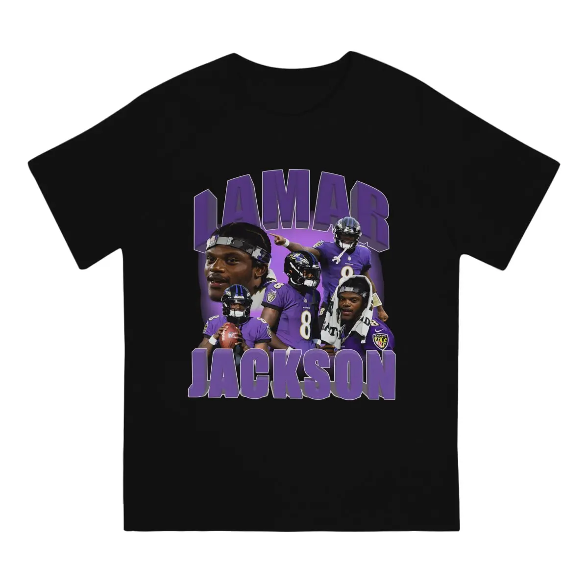 Men  Lamar Jackson Baltimore Ravens Graphic Printing graphic t shirts  Men's  High quality pure cotton  T-shirt  Men's clothing