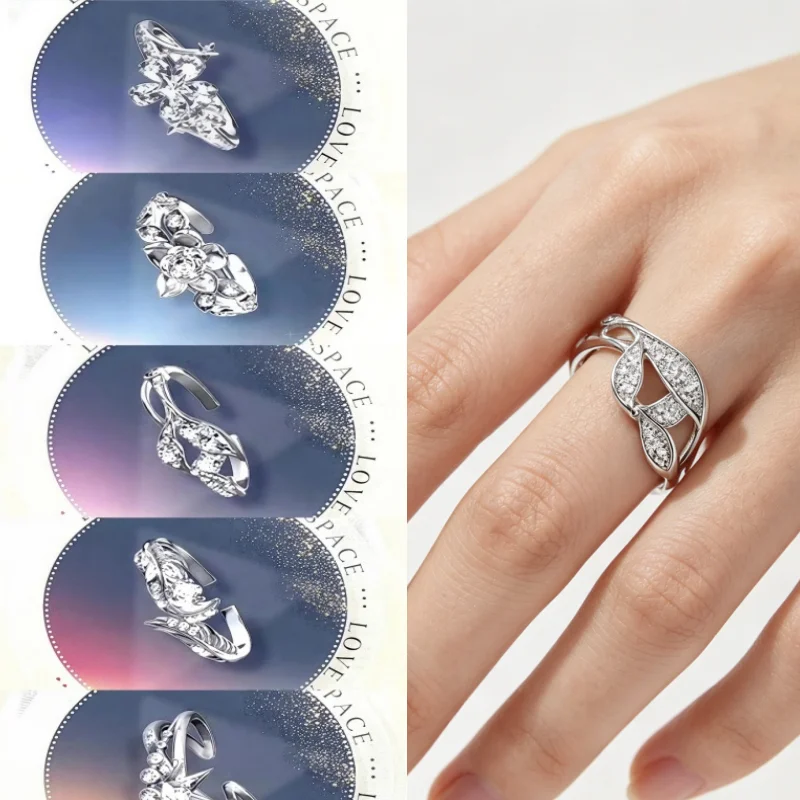 Love And Deepspace Xavier Zayne Rafayel Sylus Caleb Wedding Ring Anime Cosplay Adjustable Rings Halloween Party Holiday Gift