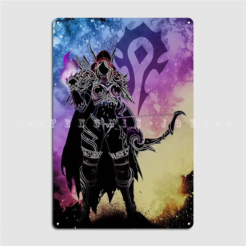 Soul Of The Dark Lady Metal Sign Mural Painting Mural Cinema Garage Funny Tin sign Poster