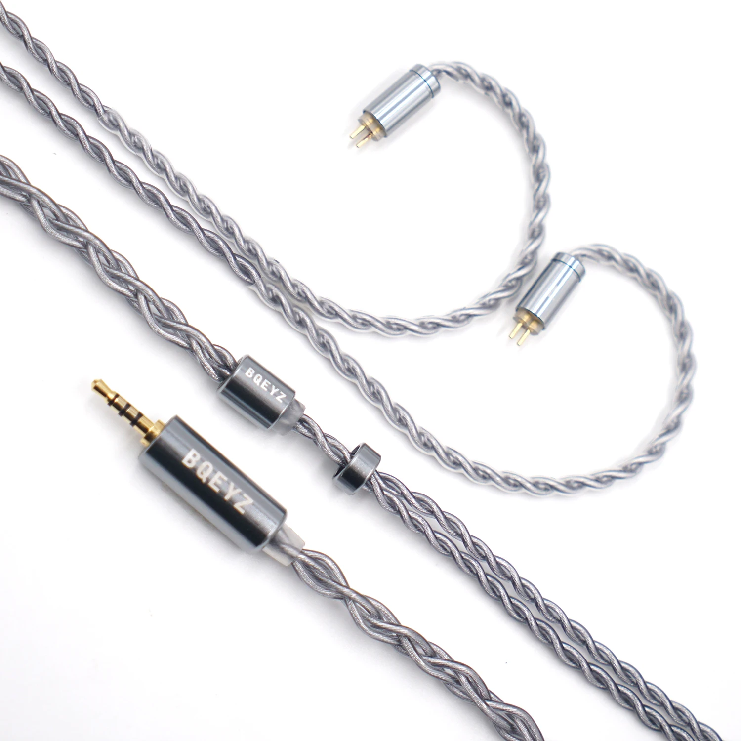 BQEYZ Winter-Kopfhörer, PZT-Knochenleitung, dynamischer Treiber, In-Ear-Monitor, kabelgebundener Ohrhörer mit abnehmbarem Kabel, HiFi-Kopfhörer