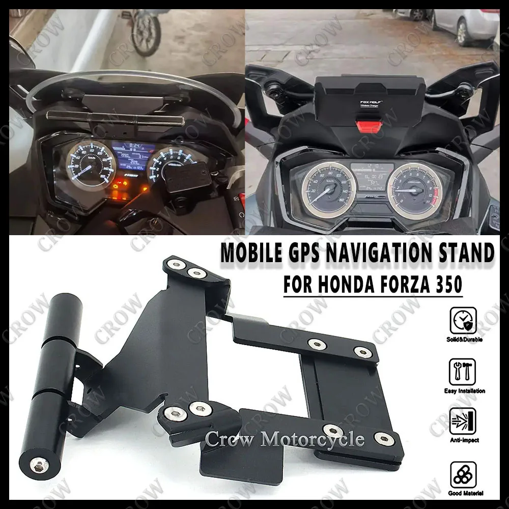 For Honda Forza 350 Forza350 Phone GPS Navigation Bracket Wireless Supporter Holder Bars Motorcycle Forza350 Accessories