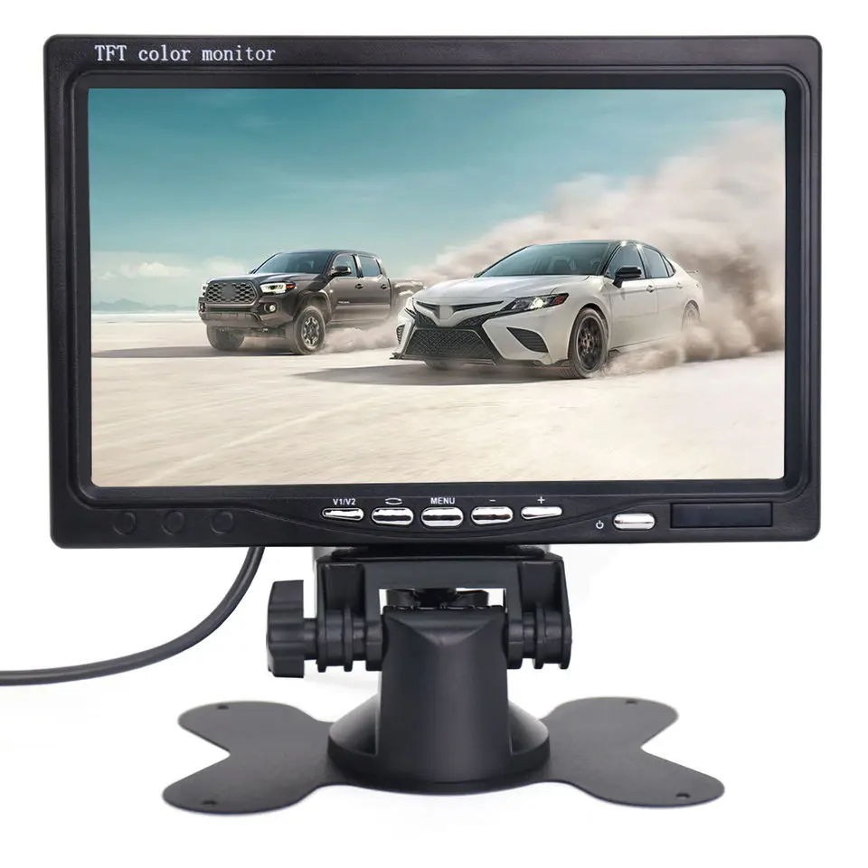 HD Rear View 7 Inch TFT LCD Monitor Car Monitor Screen Reverse Backup School Bus Truck Camera System for Heavy Duty