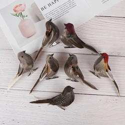 1szt DIY Cute Artificial Bird Foam Vividly Feather Mini Tit Craft Birds Emulation Decoration Model Wróbla Nowość!