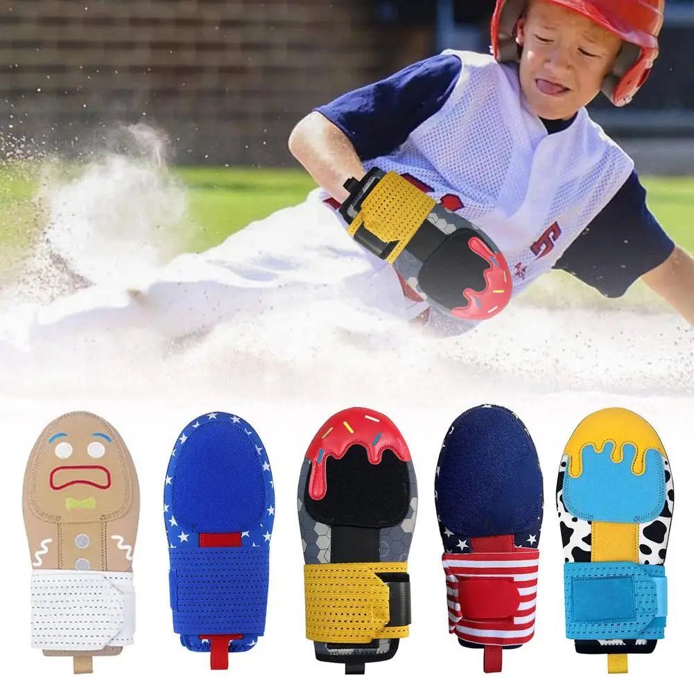 

Baseball Sliding Adjustable Protective Glove Youth Softball Adjustable Baseball Gloves Equipment Protective Adult Slide E8w4