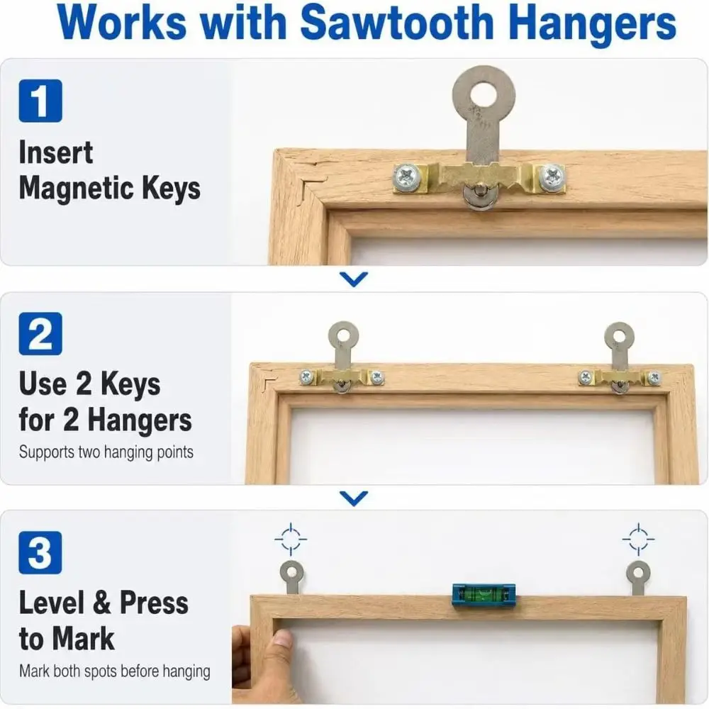with Level Picture Hanging Kit Multi-Purpose Quick Position Wall Hanging Kit Compact Picture Hang Level Tool