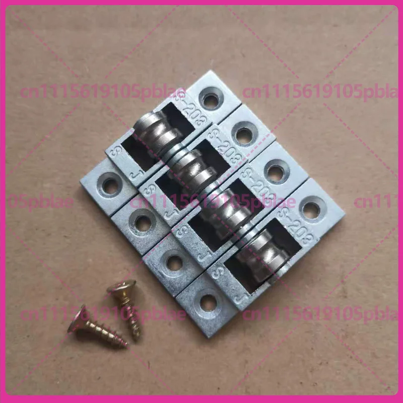4PCS S203 Sliding Glass Door Pulley Roller, Commercial Fresh Food Showcase Refrigerated Display Cabinet Track Wheel