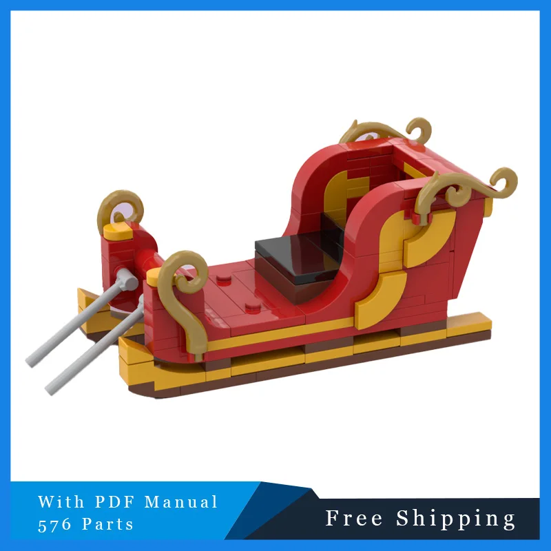 576 PCS MOC Creative Building Block Brickheadz Model Christmas Standard Gift Modular Assembly Birthday DIY Toys Educational Sets