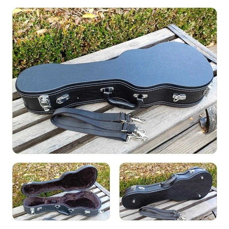 23/26 بوصة القيثارة حمل حقيبة المحمولة القيثارة حقيبة للتخزين المهنية الجلود واقية حقيبة ملحقات الآلات الموسيقية