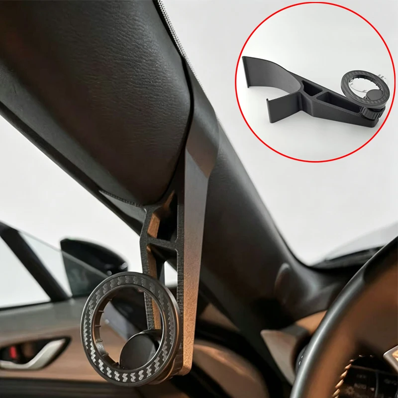 For Mazda MX-5 ND A-Pillar Adapter Mount 17mm Universal Ball Head Upgrades Parts Compatible with Magnetic Bracket/Phone Clamp