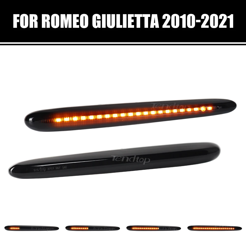 Dynamic LED Side Marker Light Tuan Signal Indicator Lamp For Alfa Romeo Giulietta 940 2010-2021 Veloce /Ti /Sprint  2010-2016