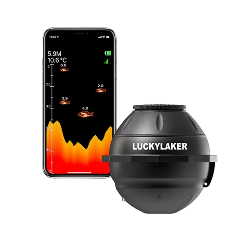 In Stock 125khz 45m Depth HD Screen Visual Underwater Detector Phone Wireless Sonar Wifi