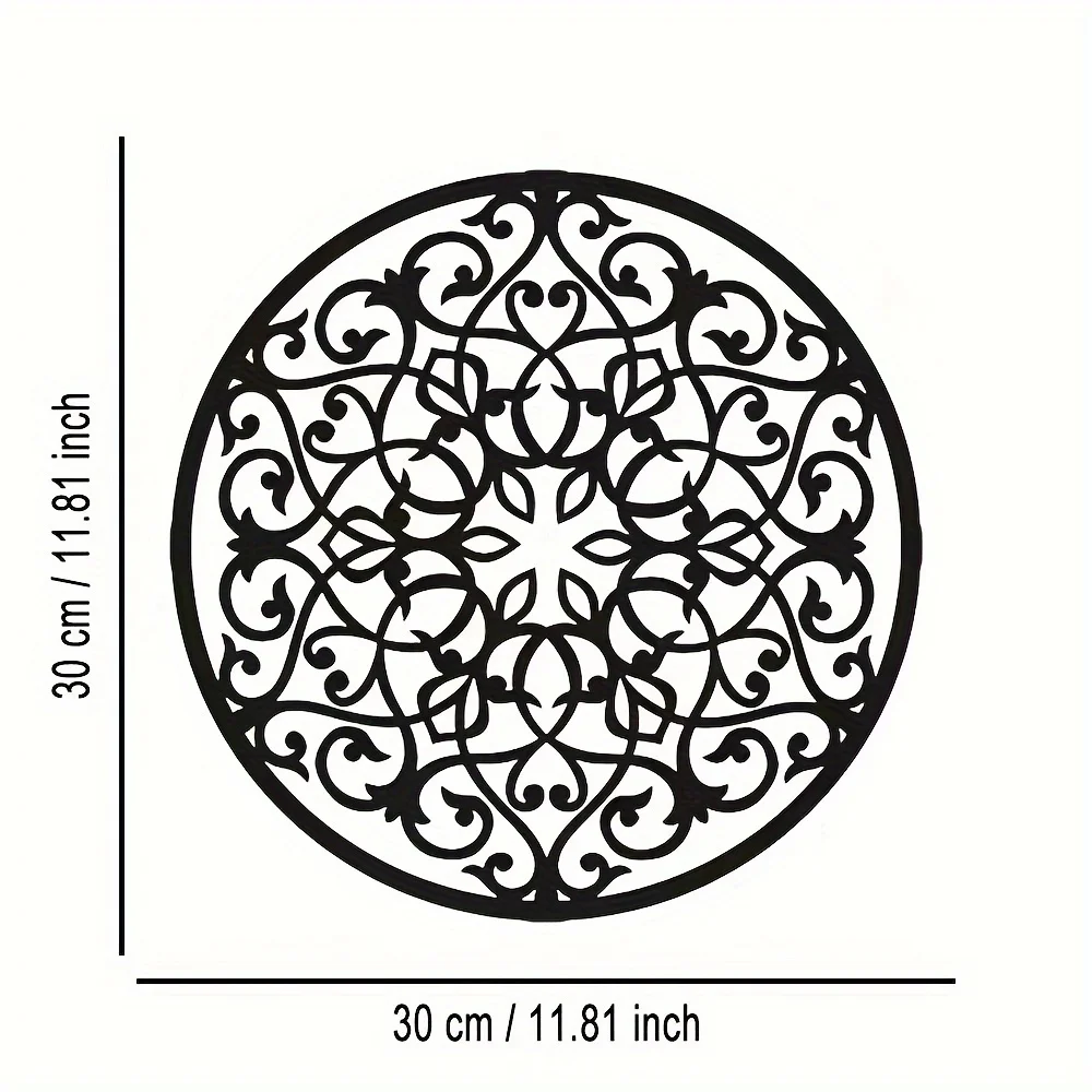 Elegant Minimalist Metal Wall Art, Intricate Line Iron Decor, Classic Wall Hanging For Indoor Outdoor Home Office Kitchen