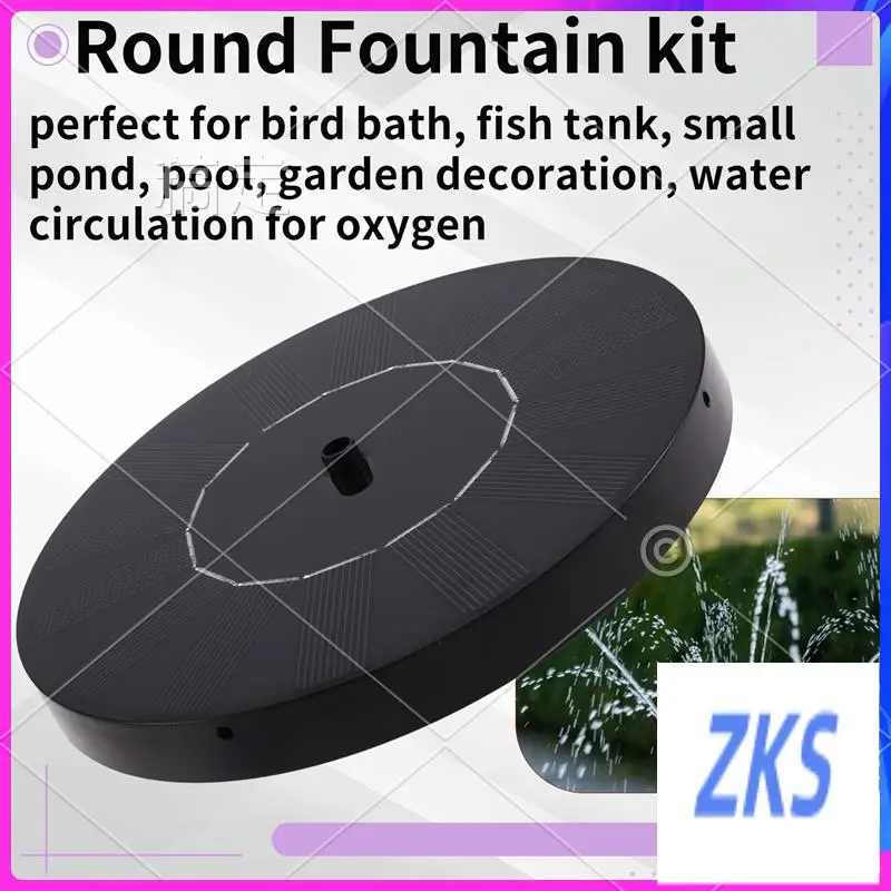 

ZZ-Solar Bird Bath Fountain Pump, 1.5W Solar Powered Water Feature For Garden, Pool, And Pond