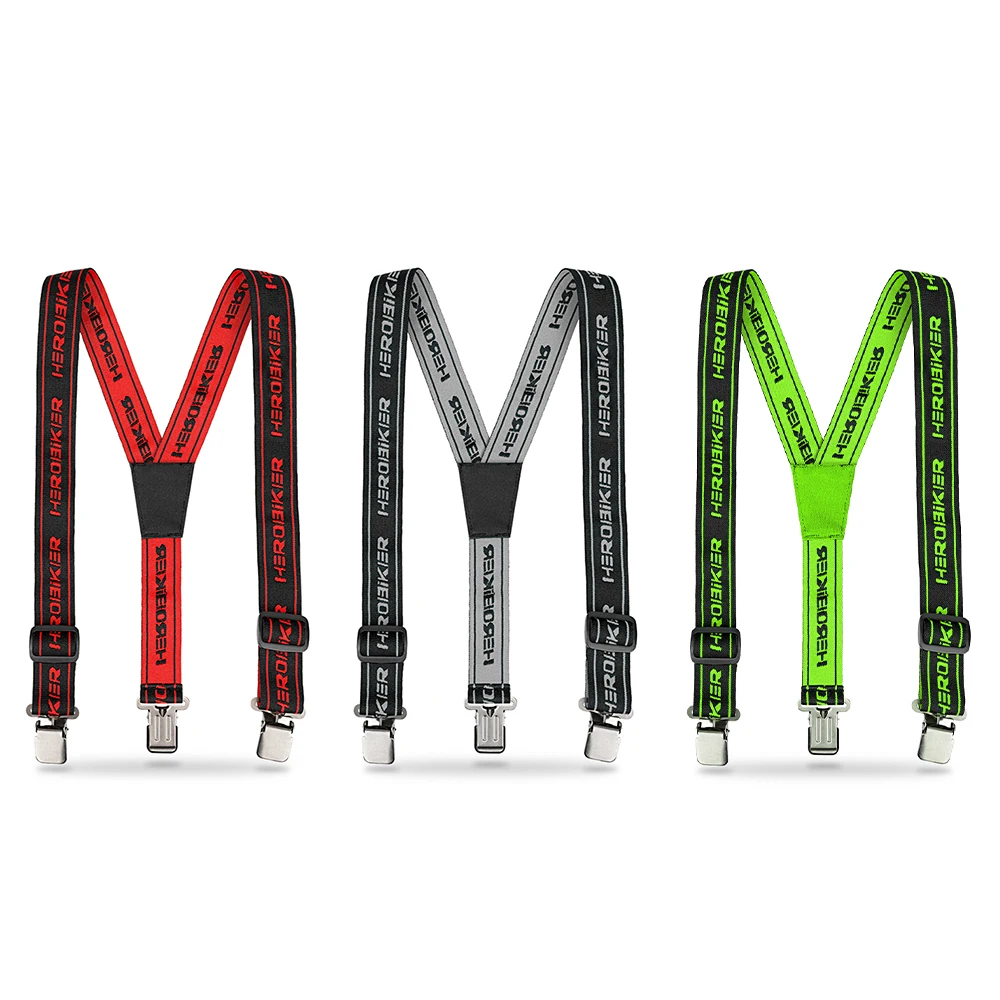 Tirantes para motocicleta, pantalones, cinturón para Motocross, pantalones ajustables de alta elasticidad en forma de Y, correa para tirantes para montar en motocicleta y carreras