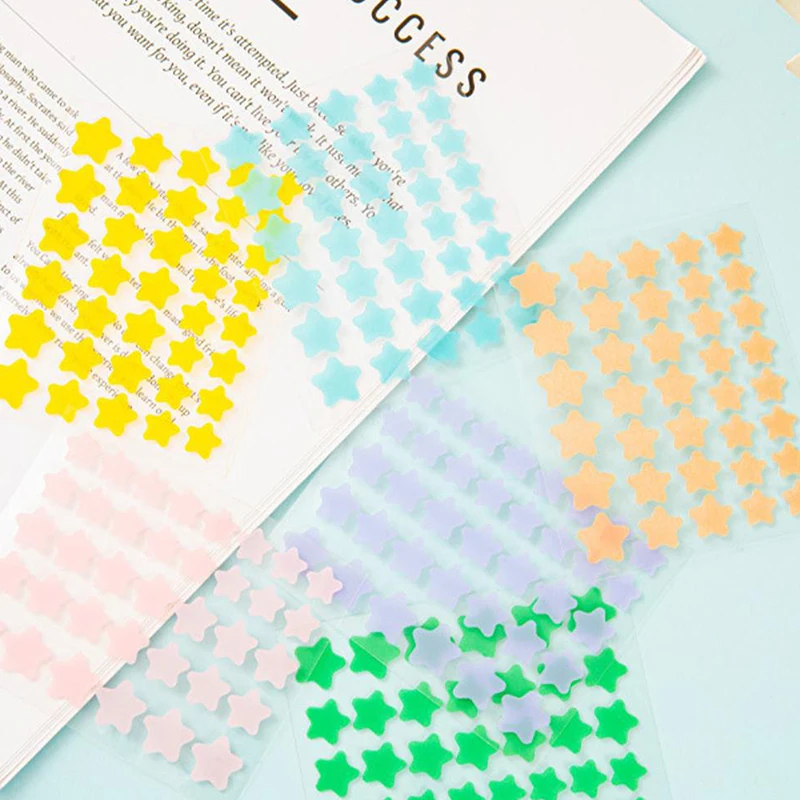 40pcs/set Colorful Star Shaped Acne Patches Skincare Stickers Facial Spots Makeup Tools