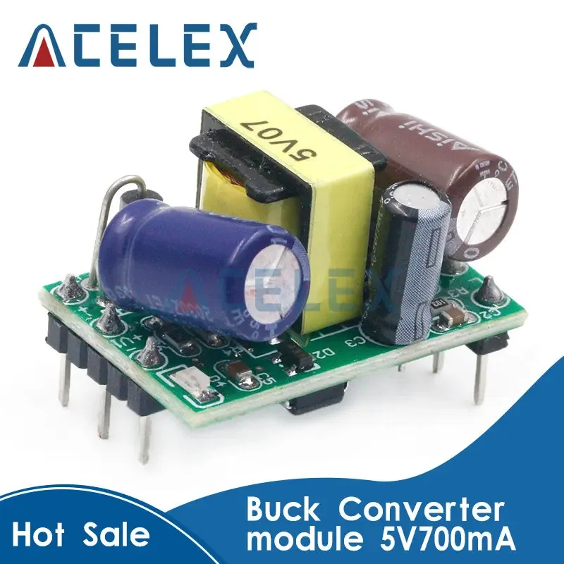 Convertidor reductor de precisión AC-DC 5V 700mA 3,5 W CA 220v a 5v CC módulo de fuente de alimentación de transformador reductor 12V 400MA 3,3 V