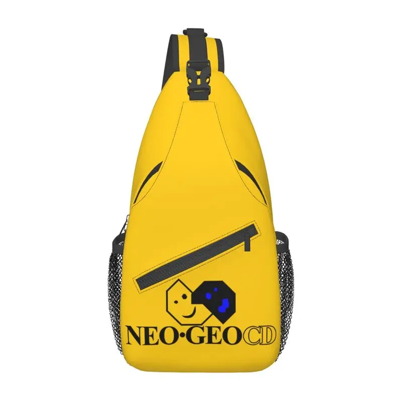 

Cool Neo Geo Logo Sling Bags for Cycling Camping Men Neogeo Arcade Game Crossbody Chest Backpack Shoulder Daypack