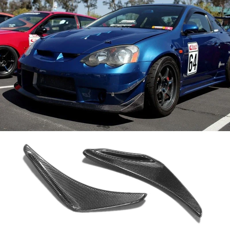 For Honda INTEGRA Type-R DC5 Real Carbon Fiber Modified Front Air Knife, Pump Handle Wing